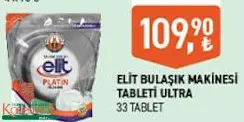ELİT ULTRA BULAŞIK MAKİNESİ TABLETİ 33 TABLET ELİT ULTRA BULAŞIK MAKİNESİ TABLETİ 33 TABLET